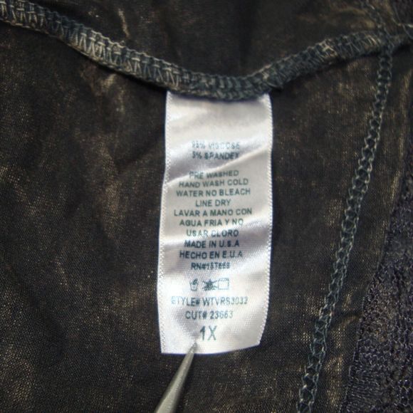 NWT T-PARTY Black Brown Long Line Waterfall Front Lace Accent Cardigan Size 1X - Picture 4 of 12